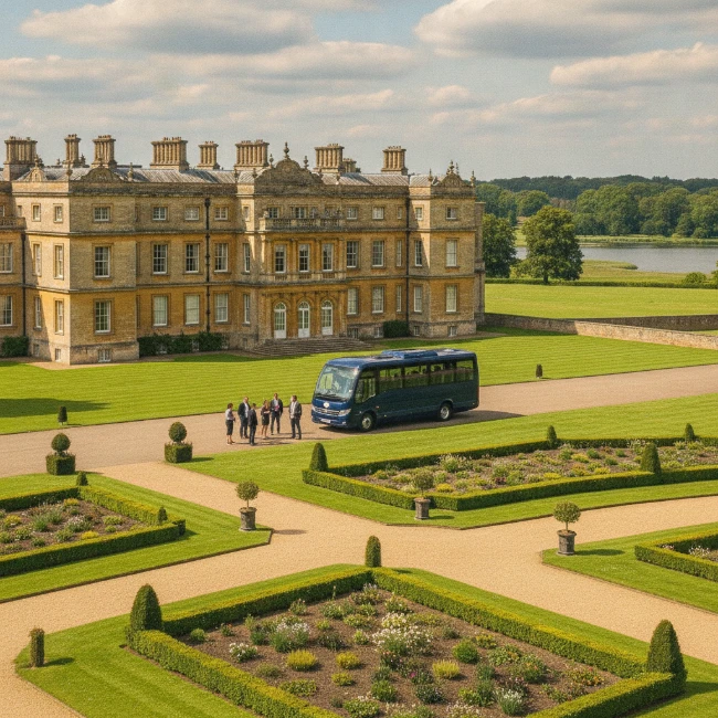 The magnificent Longleat House and its estate grounds.